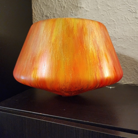 HANDCRAFTED Abstract Upcycled Glass Artwork HANDPAINTED Tabletop Art Decor - Picture 8 of 17